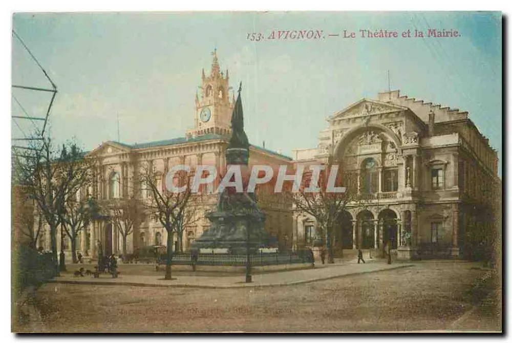 Avignon — Le Théâtre et la Mairie. - Recto