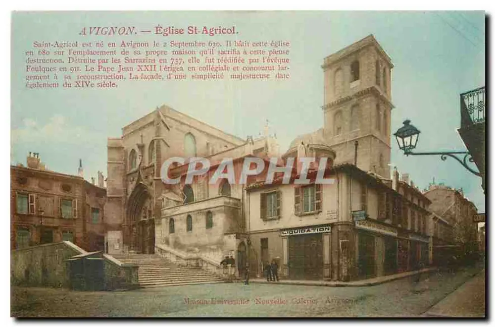 Avignon — Igreja de São Agricol — Museu Universitário, Novas Galerias, Avignon - Frente