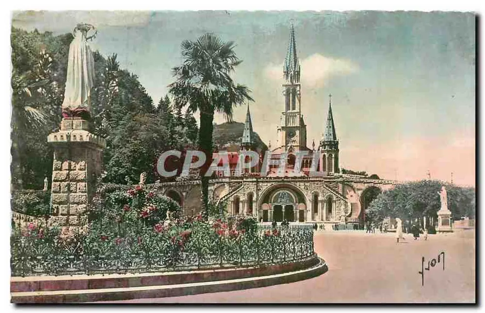 Lourdes — Die Basilika und die Jungfrau der Hoffnung — Les Éditions d'Art - Vorderseite