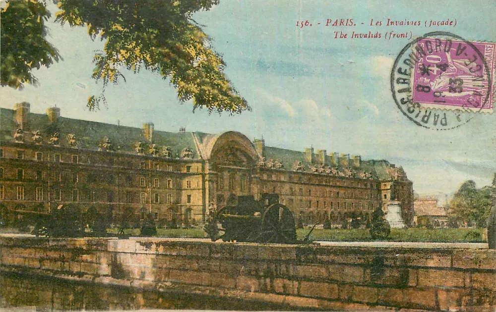 Paris - Os Invalidos (fachada) — Edições La Gégyne, n° 156 - Frente