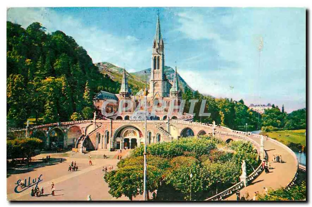 Lourdes — A Basílica e a Esplanada — Edição Elllux - Frente