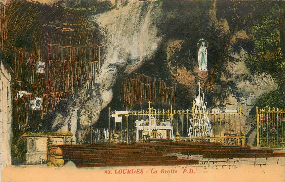 Lourdes - A Gruta — P.D. n°45 - Frente
