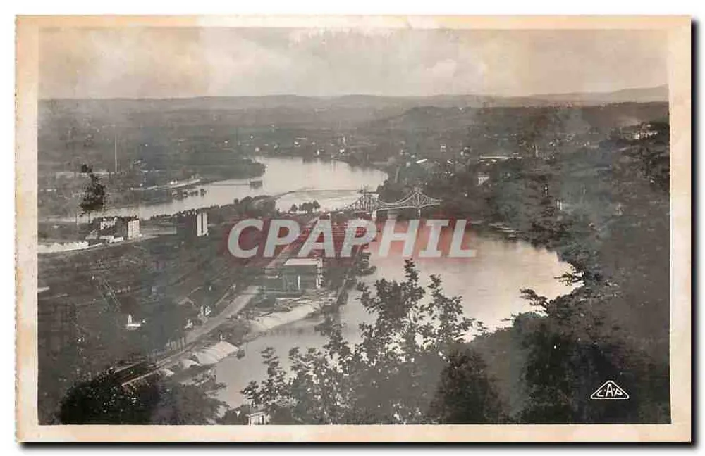 Conflito do Rio Rhône e do Rio Saône — Lyon — editor A.P. Simshbourg - Frente