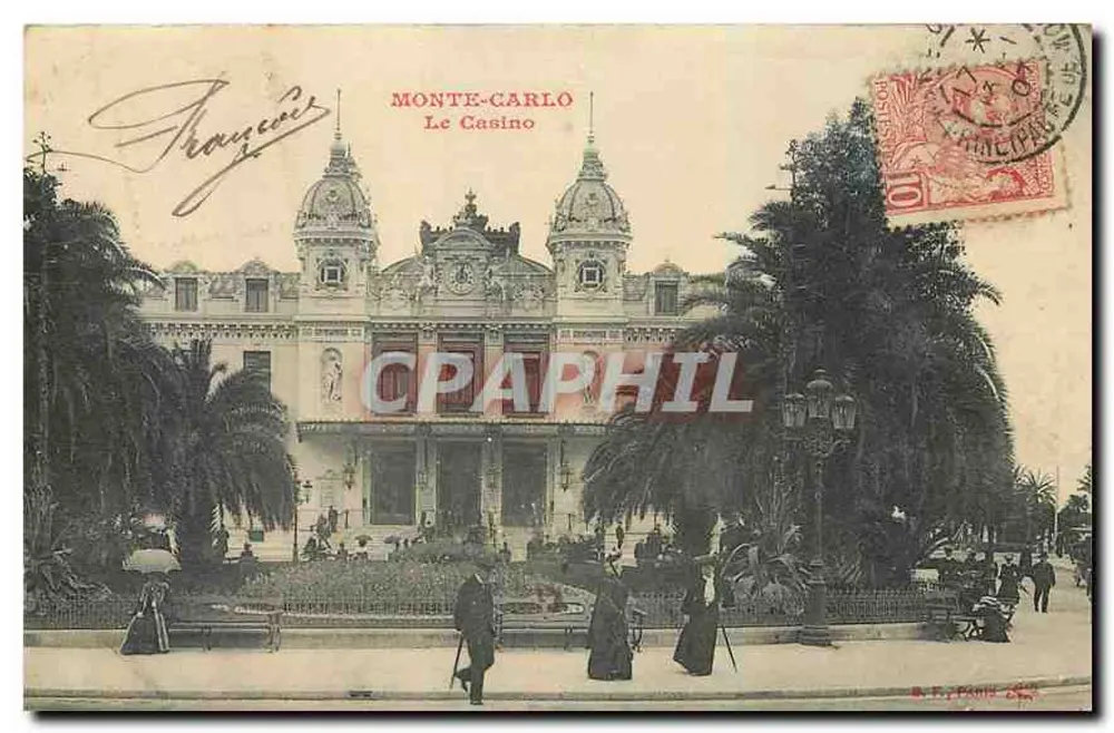 Monte-Carlo — Le Casino — B. F. Paris 28 - Awers