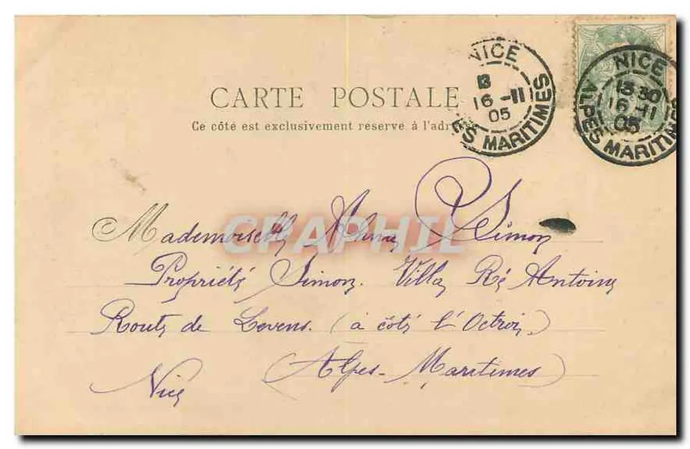 Grande Chartreuse — La Chapelle — Galeries Modernes, pl. Grenette, Grenoble - Verso