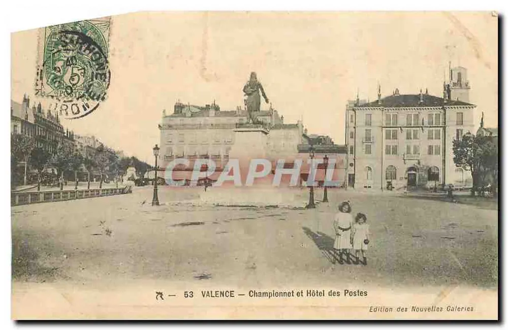 Valence — Championnet e Hotel dos Correios — Edição das Novas Galerias n°53 - Frente