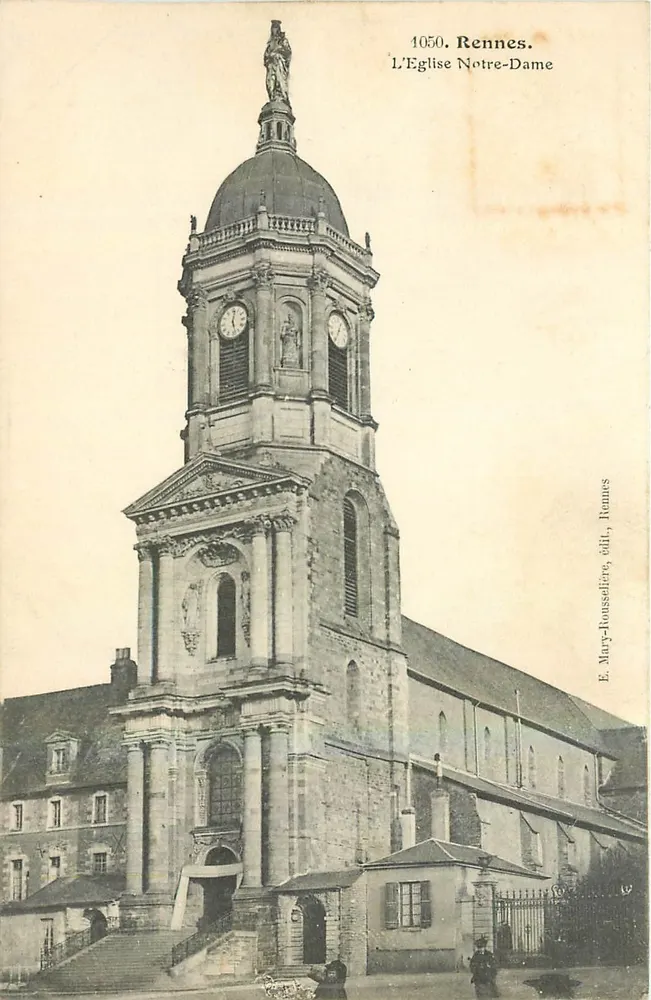 Rennes. A Igreja Nossa Senhora — E. Mary-Haussaire, editor, Rennes, n° 1050 - Frente