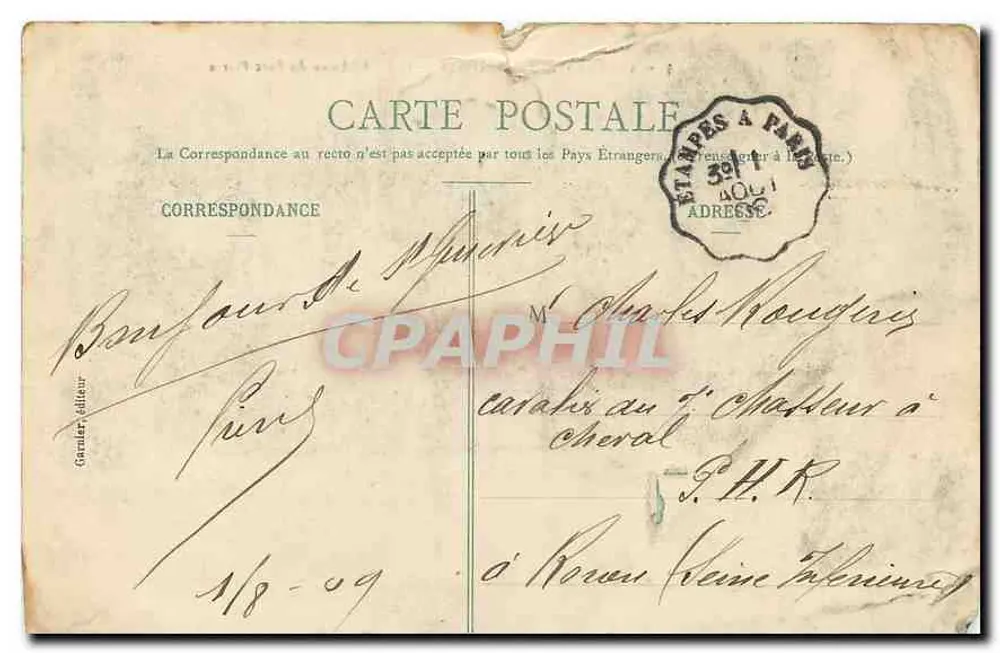 Ste-Geneviève-d'Évry - Château du Parc Pierre — Garnier éditeur, n°5 - Verso