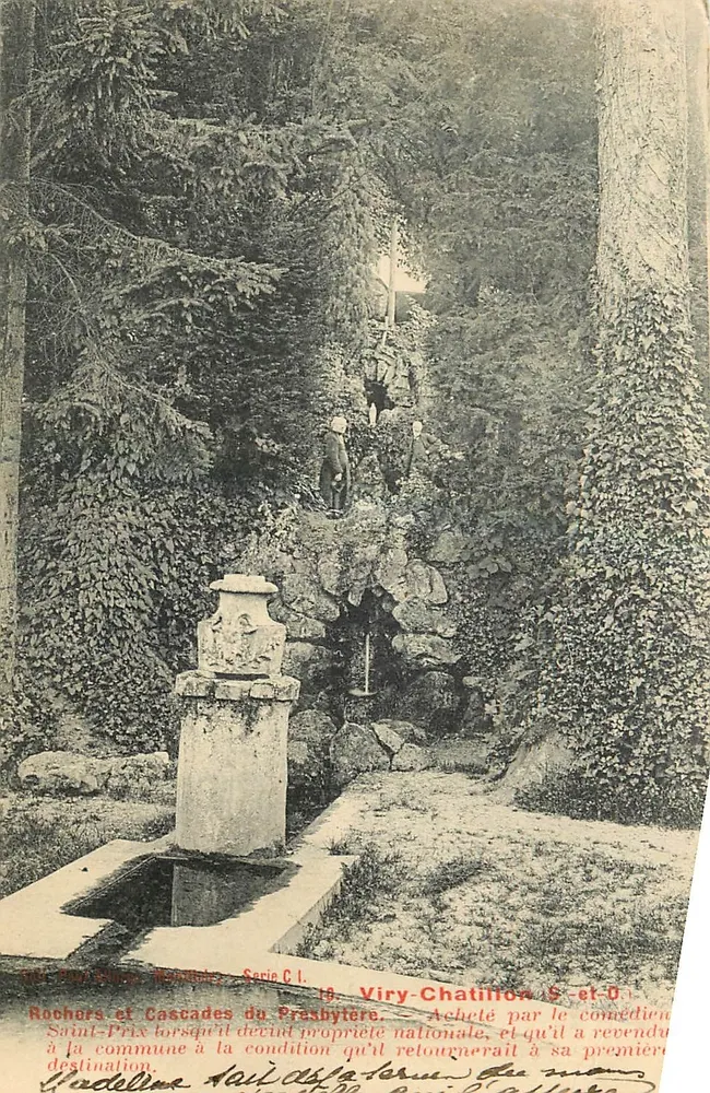 Felsen und Wasserfälle des Presbyteriums — Viry-Châtillon (S.-et-O.) — Verlag: Petit, Paris (Serie C.1) - Vorderseite