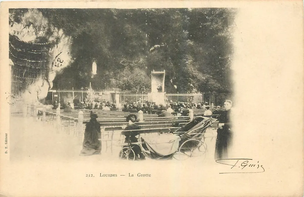 Lourdes — Grota — T. Guize, wydawca nr 212 - Awers