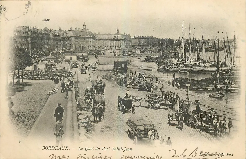 Bordeaux — Quai du Port Saint-Jean — Dela Bénière ND Phot - Vorderseite