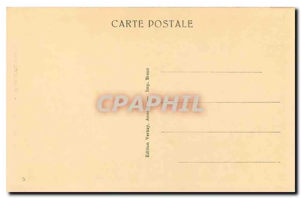 Annecy — O Ponte dos Amores — CPAPHIL - Verso