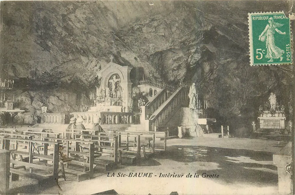 LA Ste-BAUME - Interior da Gruta — editor desconhecido, número de série não visível - Frente