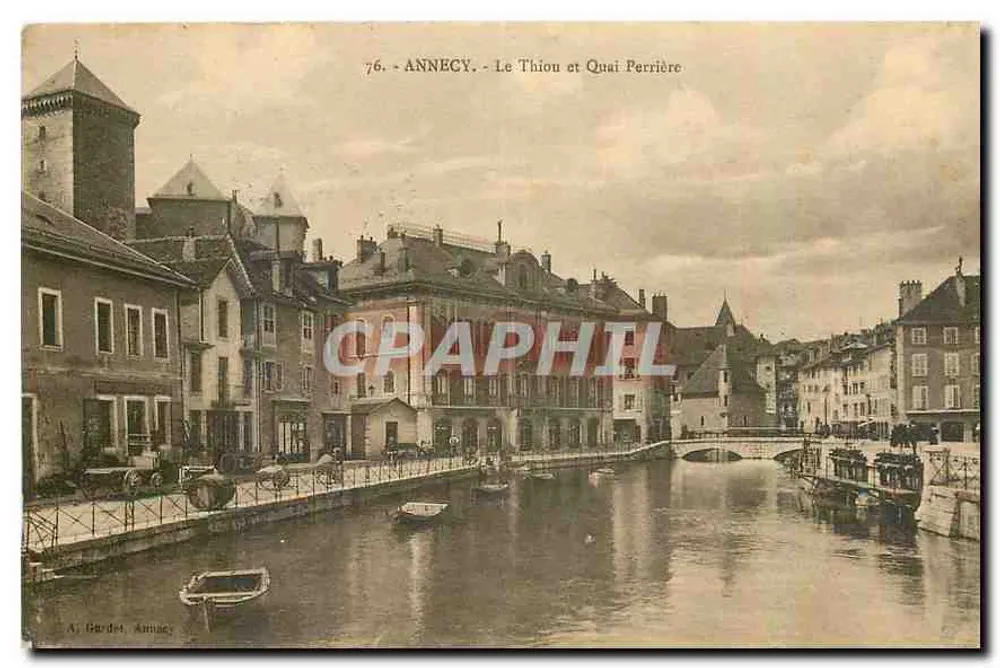 Annecy - Le Thion et Quai Perrière — A. Bardet, Annecy, n°76 - Recto