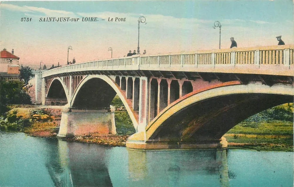 SAINT-JUST-sur-LOIRE — Most — wydawca anonimowy, n° 5754 - Awers