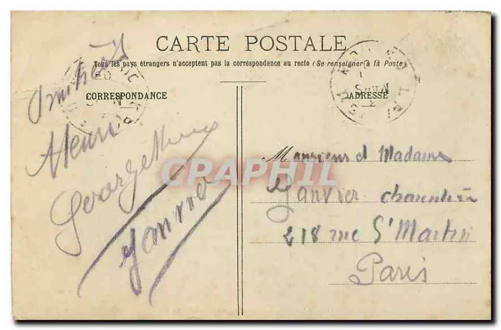Bordeaux — Jardim Público — BR - 62 - Verso