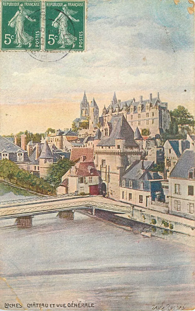 Loches — Castle and General View — Paul Rochas - Front