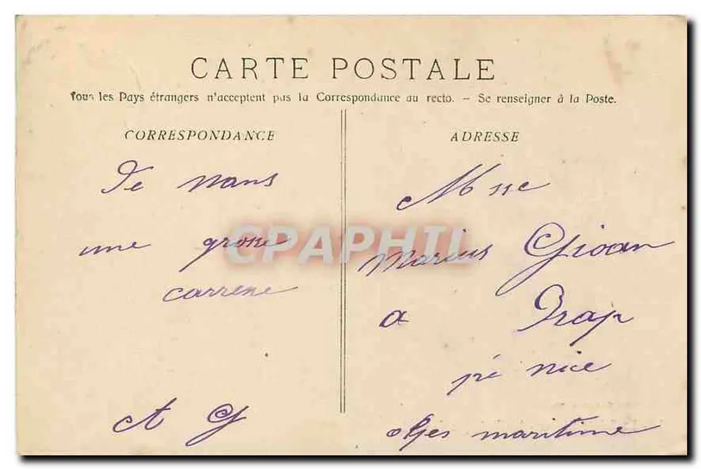 La Sainte Baume - A Floresta (Le Carapé) — Fototipia E. Lacour, Marselha, n°481 - Verso