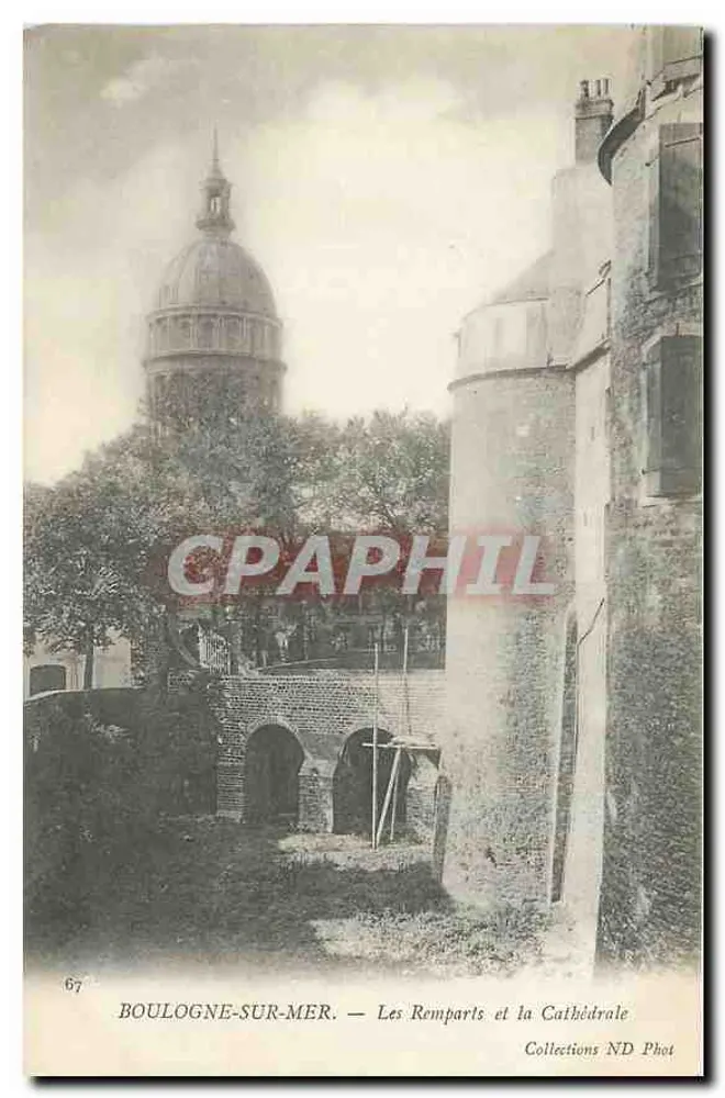 Boulogne-sur-Mer — Die Mauern und die Kathedrale — Collections ND Phot - Vorderseite