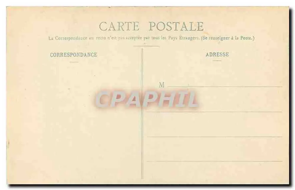 Environ de DREUX - Château d'Anet - Meuble Style Renaissance - E. P. n°2262 - Verso