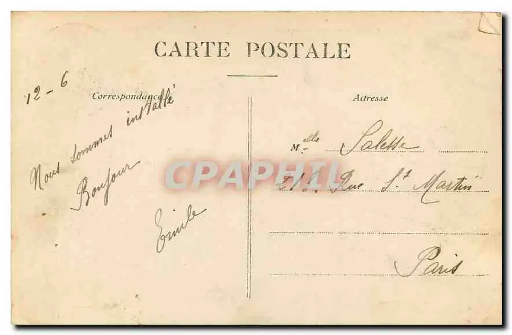 Camp de La Courtine (Creuse) — Allgemeine Ansicht (1. Brigade) — Verlag nicht sichtbar - Rückseite