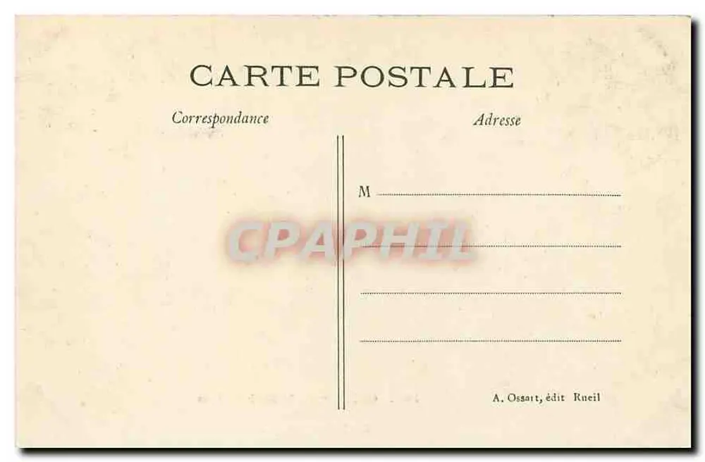 Castelo de La Malmaison — A Biblioteca — A. Ossart, editor Rueil - Verso