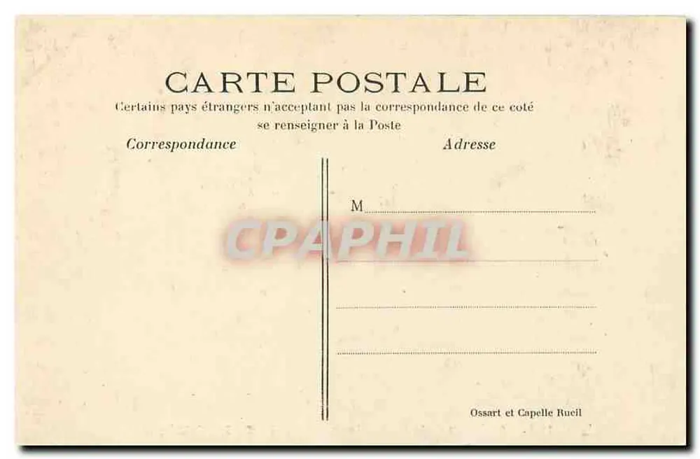 Castelo de la Malmaison (Ruciel) — A Biblioteca — Editor: Ossart et Capelle Ruciel, n° 194 - Verso