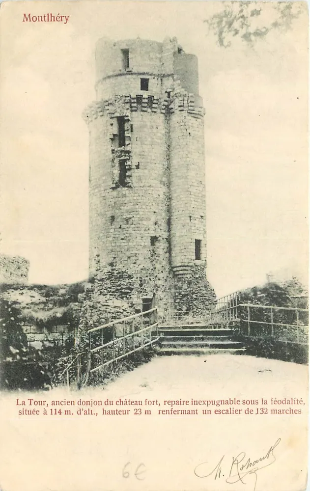 Montlhéry — Die Turm, ehemaliger Bergfried des Schlosses Montlhéry — Edition Trilanon Nr. 216a - Vorderseite