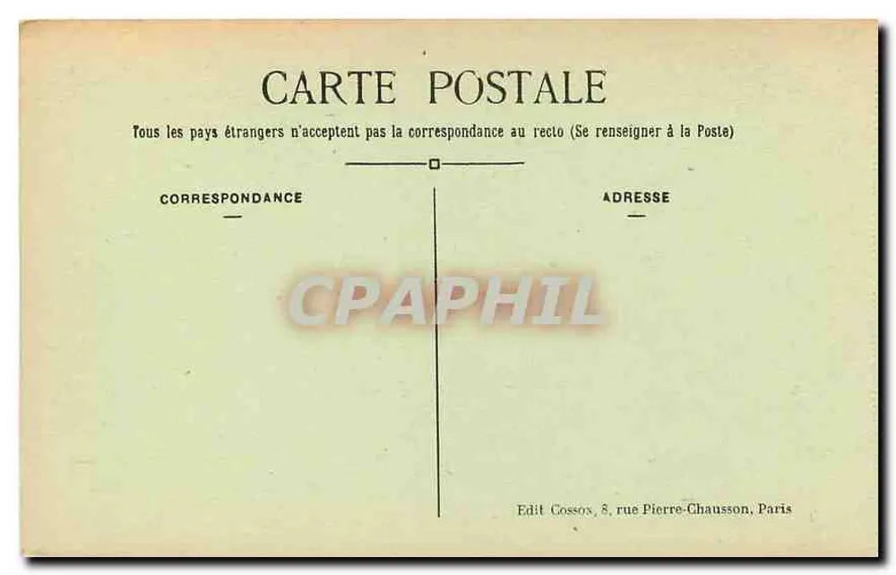Malmaison — A Biblioteca — C. M. n°108 - Verso