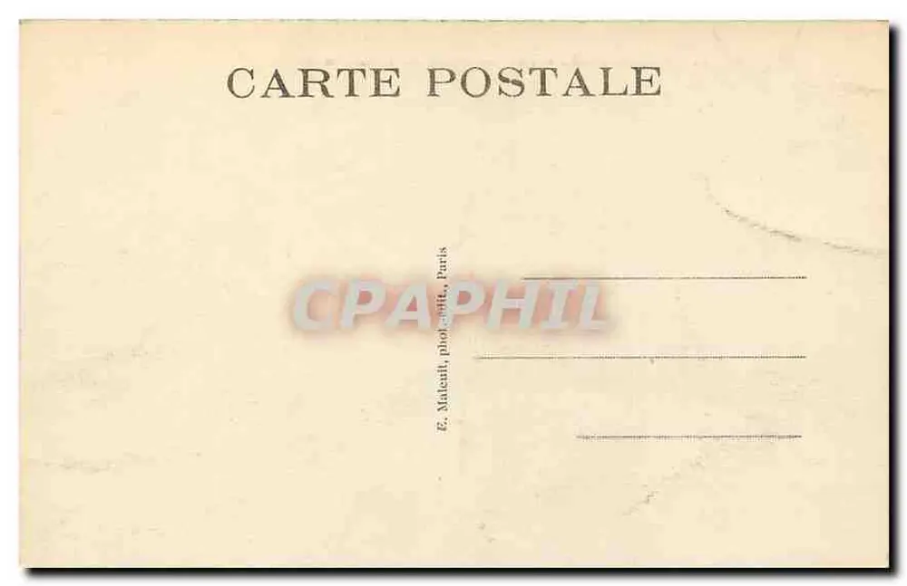 Vincennes — Vista geral do Castelo — E. Malentil, Paris - Verso