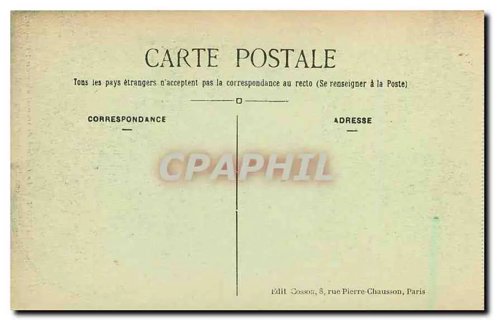 Malmaison — O Gabinete de Trabalho de Verão do Primeiro Conselheiro — C. M. - Verso