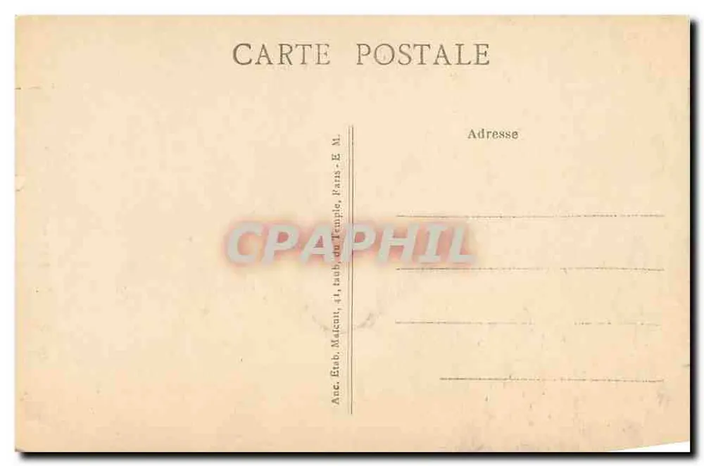 Vincennes — O Donjon — E.M. n°1125 - Verso