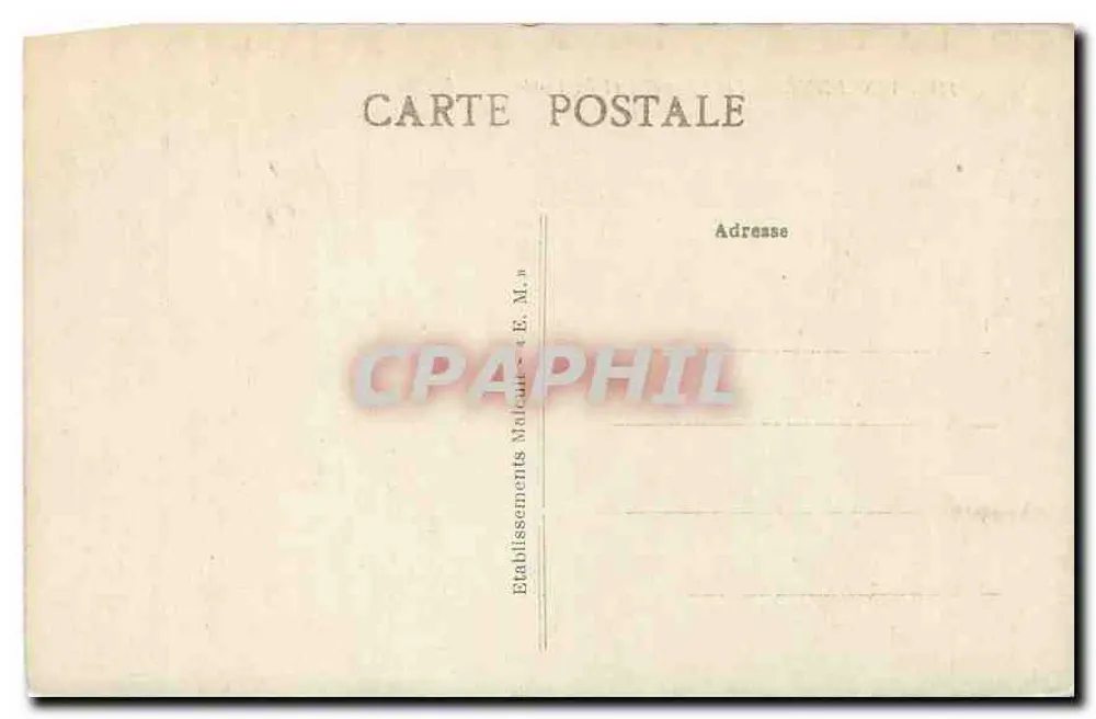 Vincennes - A Capela e a Correios — E. M. n°1140 - Verso