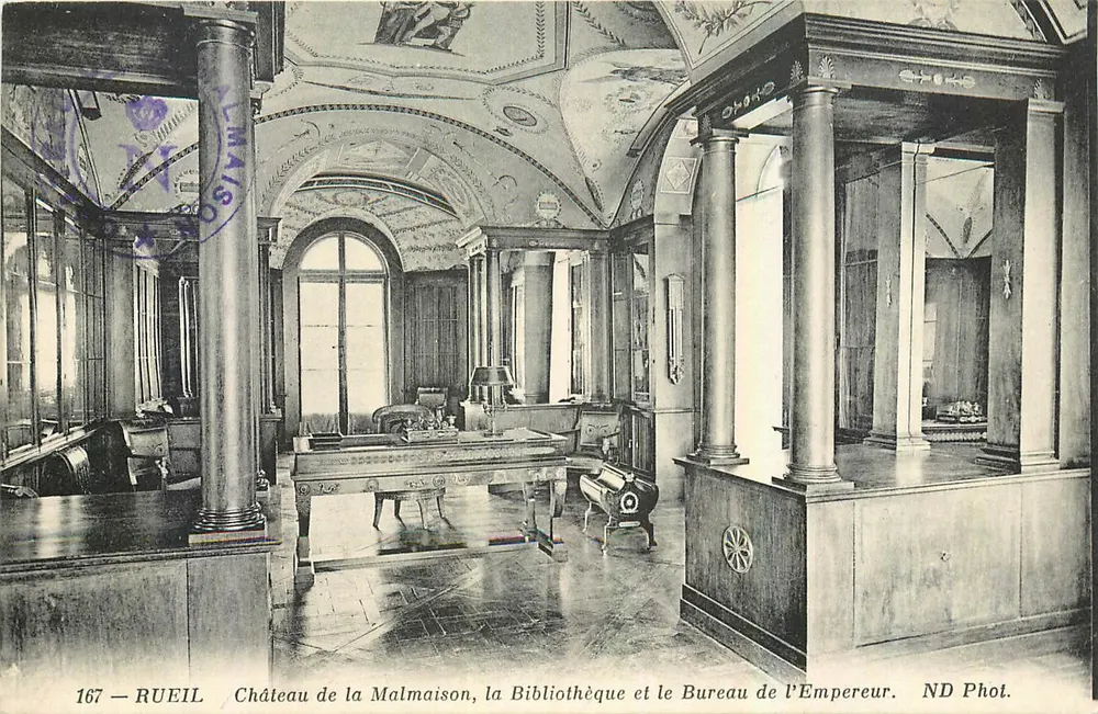 Schloss Malmaison, die Bibliothek und das Büro des Kaisers — Rueil — ND Phot. - Vorderseite