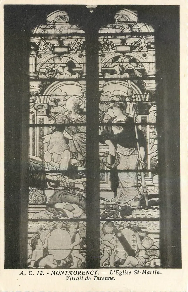 Montmorency — Kirche St-Martin — Stained Glass von Turenne — A.C. 12 - Vorderseite