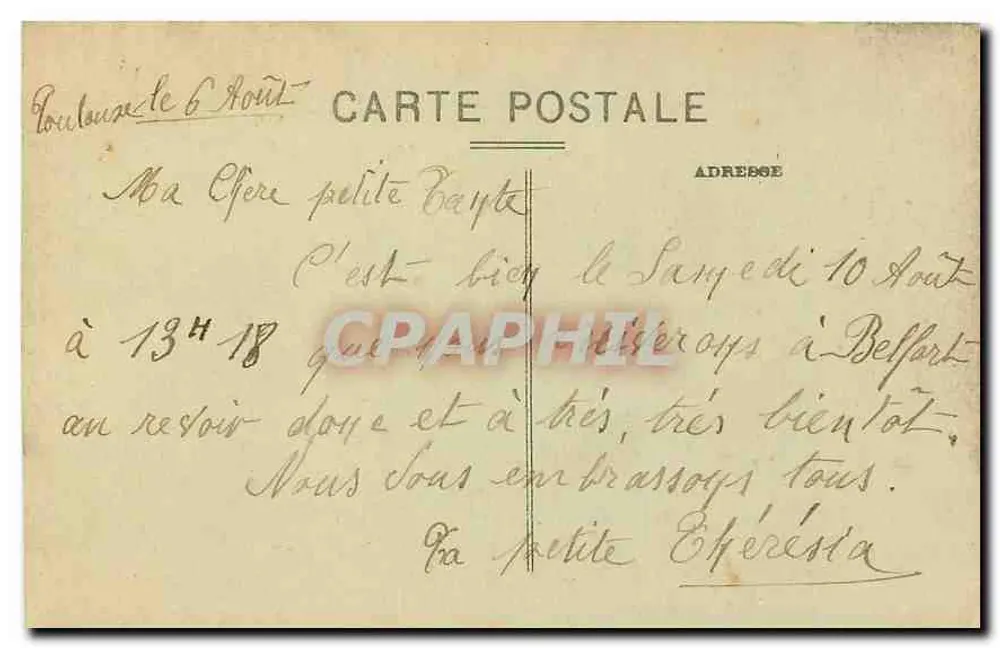 Toulouse — Carrefour Matabiau — L. M. - Verso