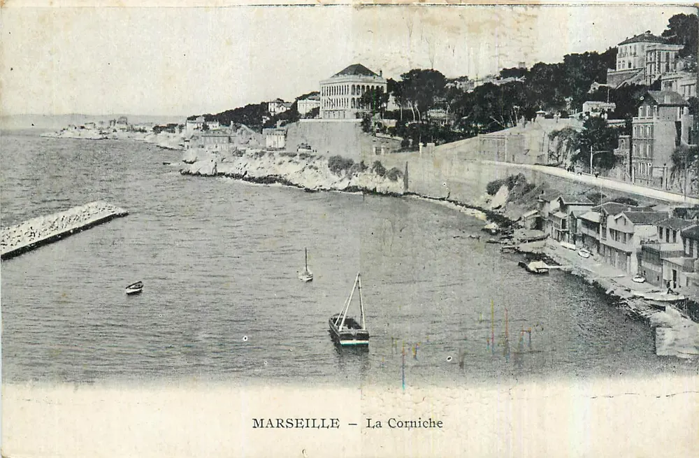 Marselha — A Corniche — Editor não identificado, número de série não visível - Frente