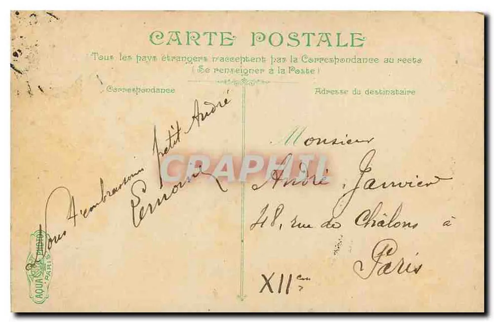Vichy, De Abside van de Kerk van Sint-Louis — uitgever L.V. & Cie - Achterkant