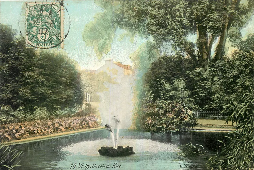 Vichy. Een hoek van het Park — L. VEC — n°10 - Voorkant