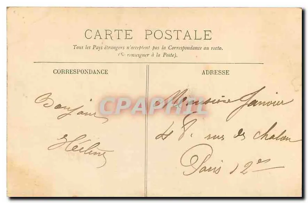 Chaumont — Tomada da Loire — LL. - Verso