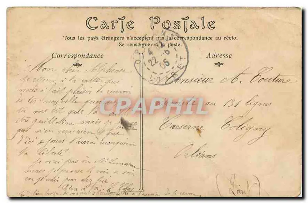 Blois — Die Treppen und die Rue Denis-Papin — ND Phot, n°97 - Rückseite