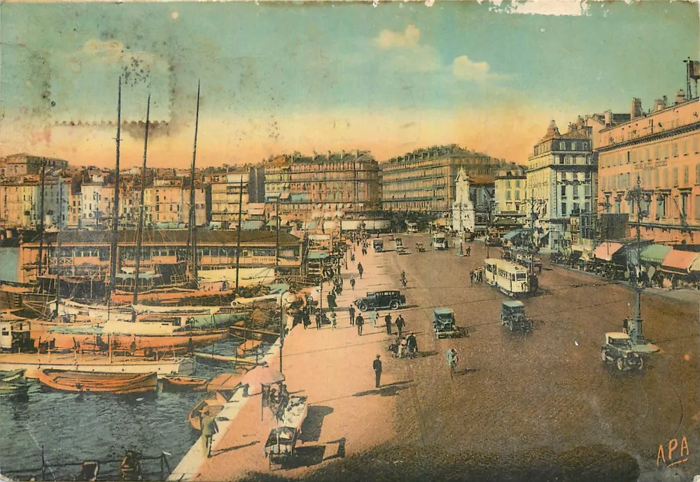 Marsella — Le Quai des Belges — editor APA, n°7 - Anverso