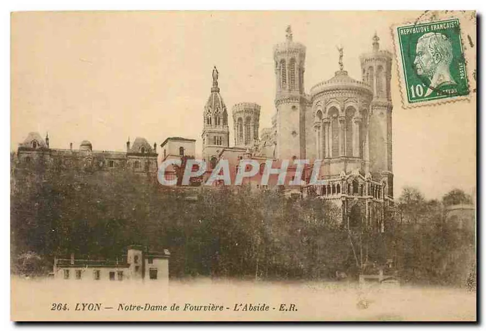 LYON — Nossa Senhora de Fourvière — A Abside — E.R. — n° 264 - Frente