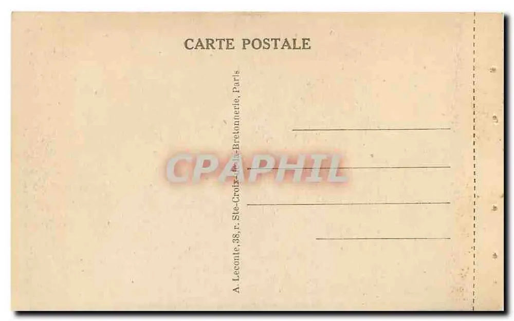 Paris — Hotel de Ville — A Cidade Hall - Verso