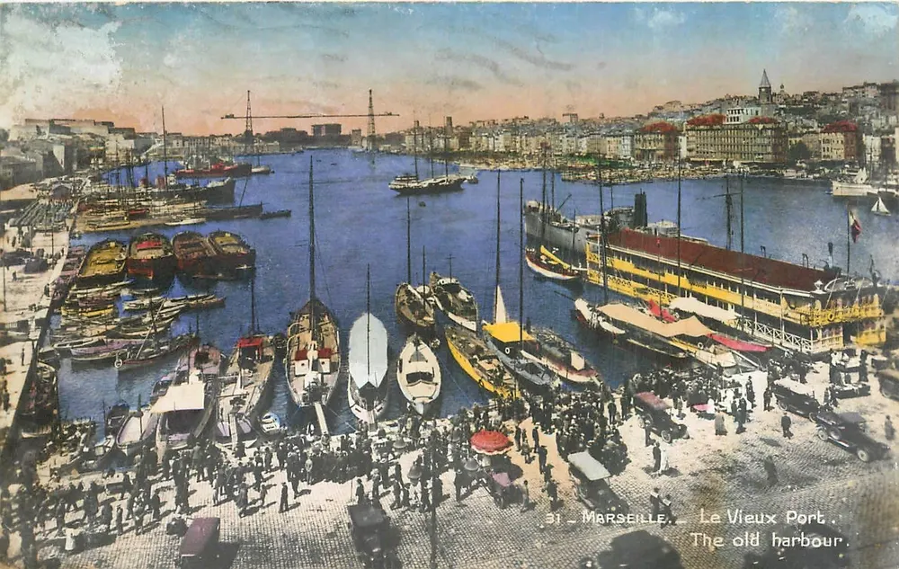 Marseille — Le Vieux Port — Éditions La Cigogne - Recto