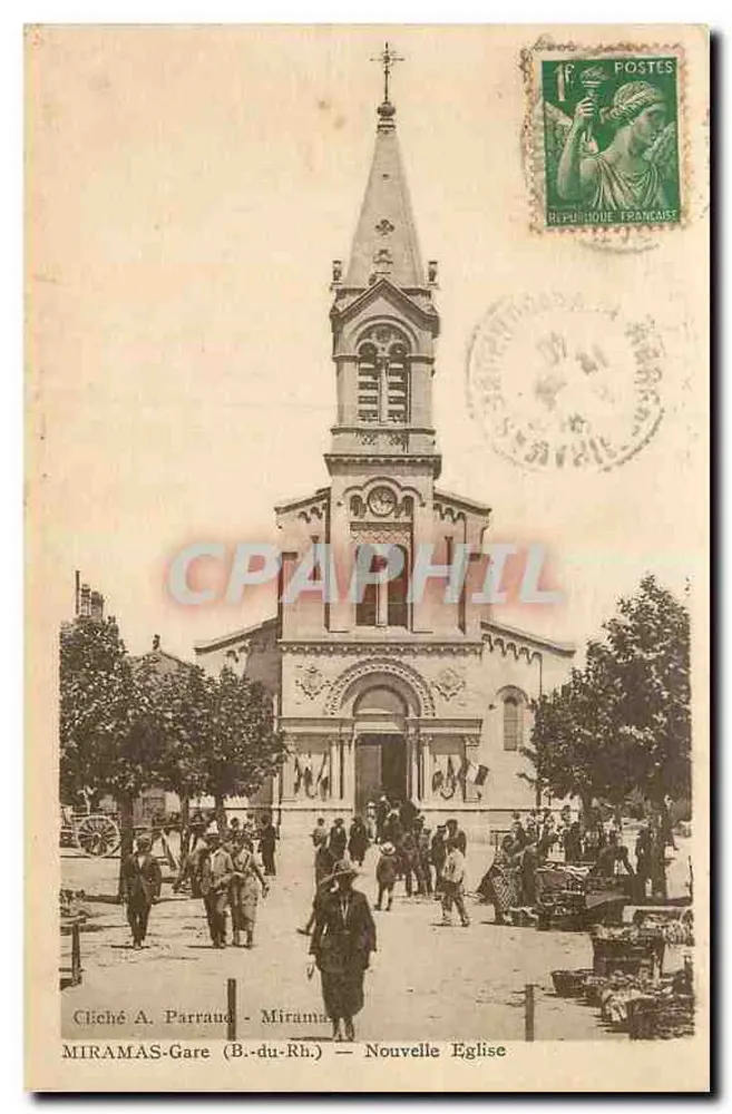 Miramas-Gare (B.-du-Rh.) — Nouvelle Église — Cliché A. Parraud - Recto
