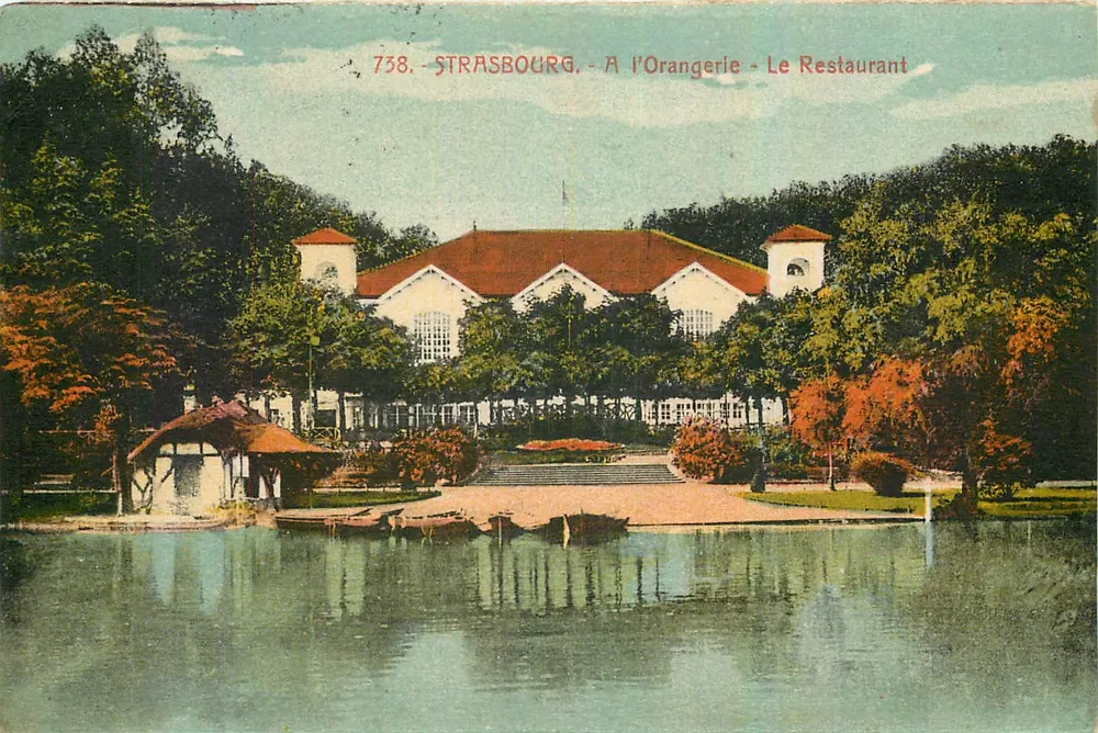 Estrasburgo - Na Orangerie - O Restaurante — editor anônimo, n° de série 738 - Frente