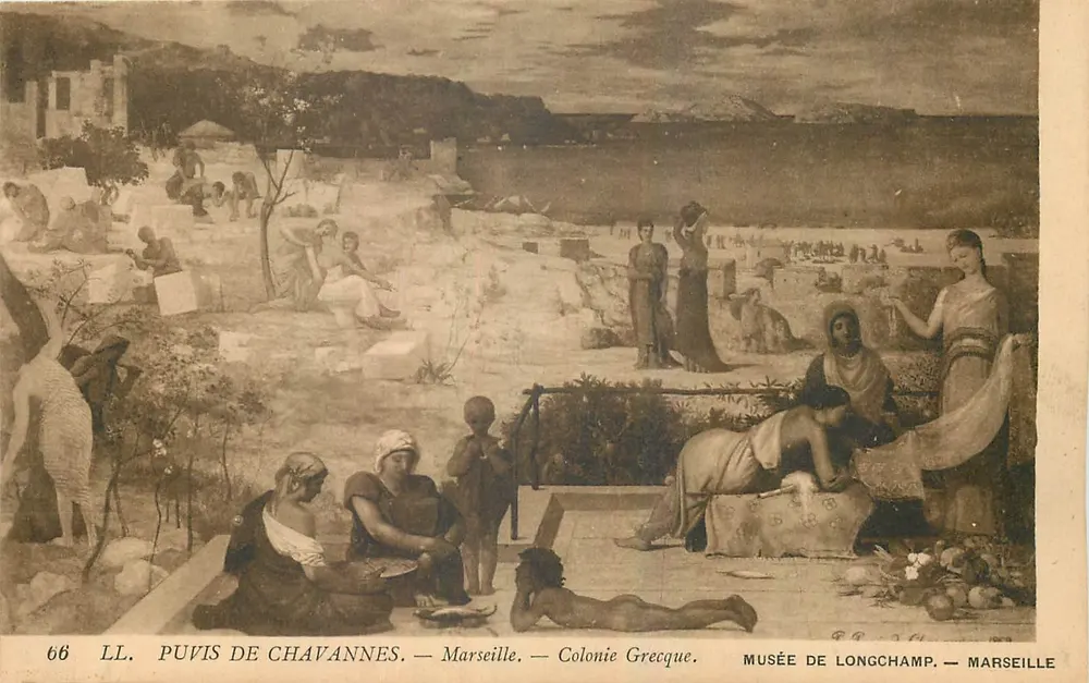 Griechische Kolonie — Museum Longchamp — Marseille — LL. Puvis de Chavannes - Vorderseite