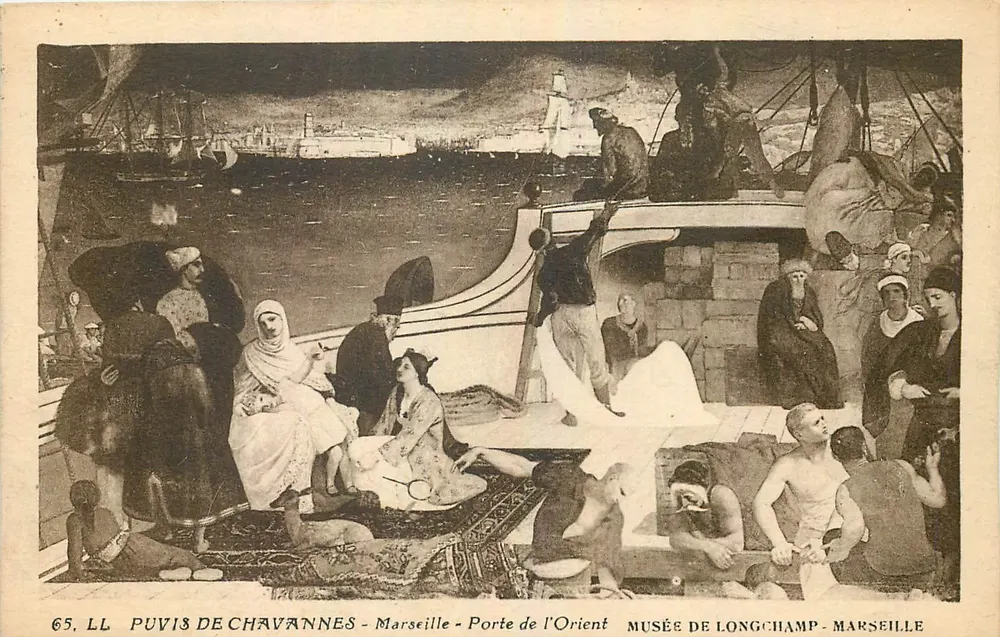 Tor des Ostens — Museum de Longchamp — Marseille — Werk von Puvis de Chavannes - Vorderseite