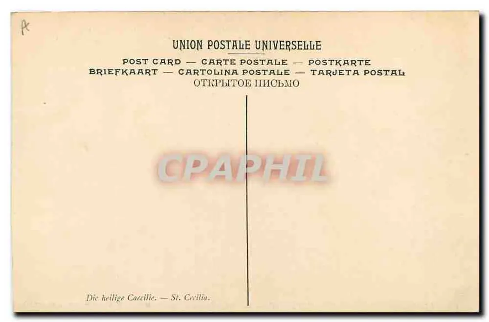 Santa Cecília — P. Puget — Museu de Longchamp — Marselha - Verso